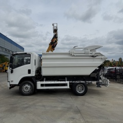 Isuzu 7cubic meters leak free high-level self loading and unloading garbage truck,Chengli Special Automobile Co.,Ltd,Isuzu 7cubic meters leak free high-level self loading and unloading garbage truck