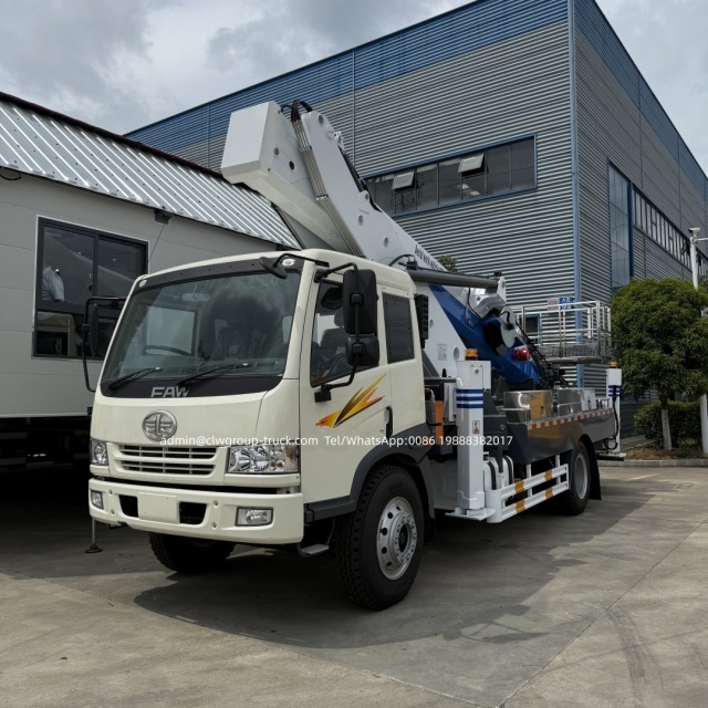 FAW 45m telescopic aerial work platform insulated bucket truck for sale,Chengli Special Automobile Co.,Ltd,FAW 4X2 telescopic boom hydraulic lift aerial bucket manlift truck for sale