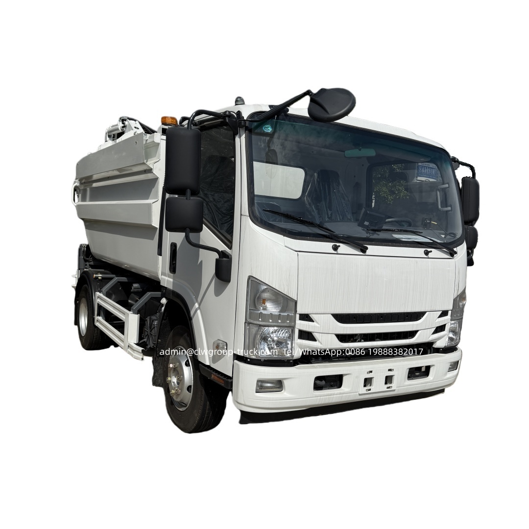 Isuzu 7cubic meters leak free high-level self loading and unloading garbage truck,Chengli Special Automobile Co.,Ltd,Isuzu 7cubic meters leak free high-level self loading and unloading garbage truck
