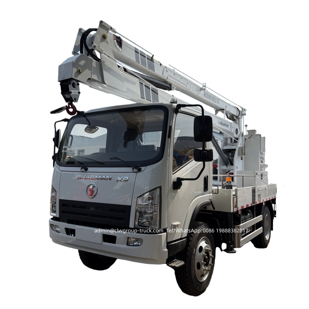 Shacman 12m 14m hydraulic arm lift platform ladder high altitude operation trucks,Chengli Special Automobile Co.,Ltd,shacman 14 16 18 meters hydraulic platform aerial device insulated bucket truck