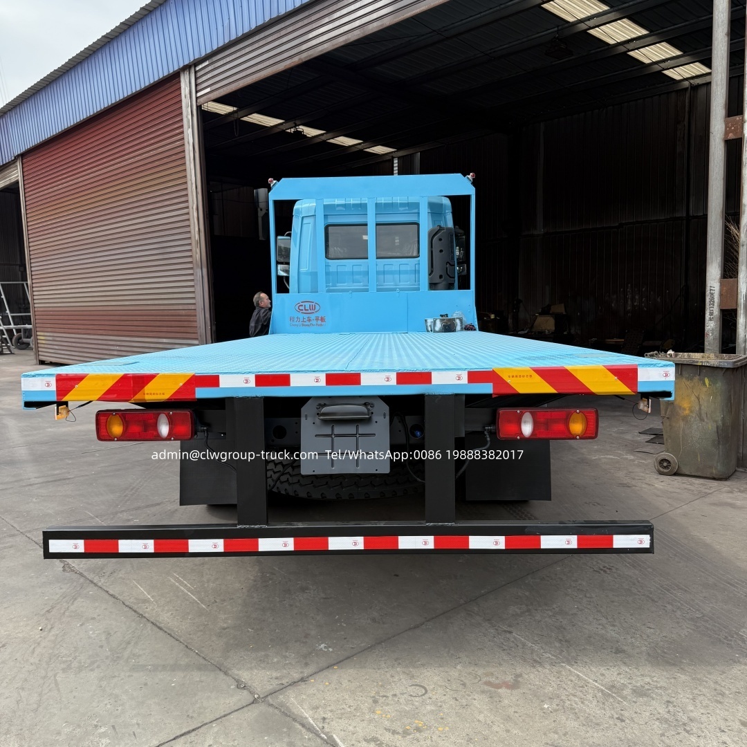Dongfeng with yuchai engine 220hp 20ft container flatbed truck,Chengli Special Automobile Co.,Ltd,Dongfeng 4x2 10tons 20ft flat bed lorry container low bed tow truck for sale