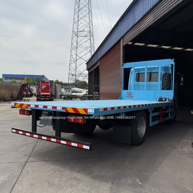 Dongfeng with yuchai engine 220hp 20ft container flatbed truck,Chengli Special Automobile Co.,Ltd,Dongfeng 4x2 10tons 20ft flat bed lorry container low bed tow truck for sale