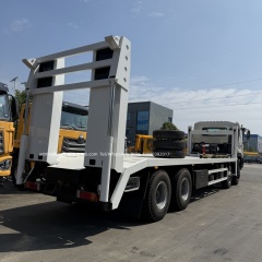 Dongfeng 10m platform flatbed with 15tons winch self loader high jack truck,Chengli Special Automobile Co.,Ltd,Dongfeng 8x4 8x8 platform flatbed front liting self loading bed deck truck