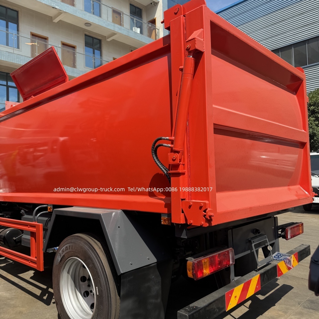 FAW 7cbm side loading container bucket garbage transport truck,Chengli Special Automobile Co.,Ltd,FAW 4x2 7m3 8m3 grab side loader bucket container garbage transfer truck