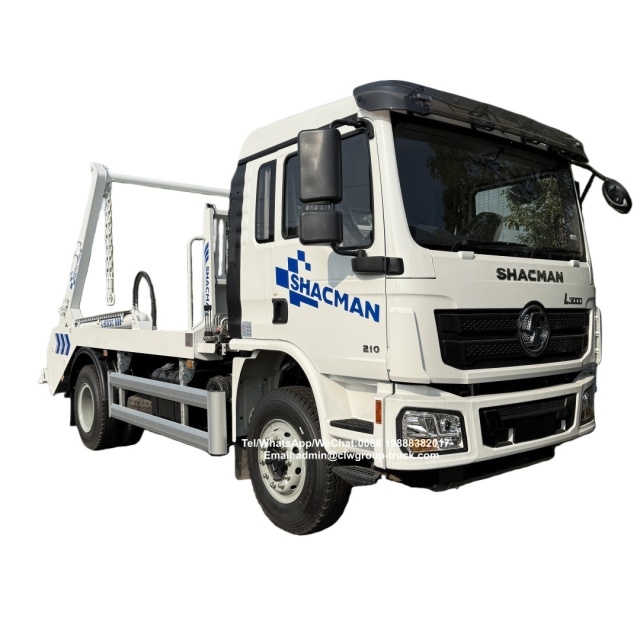 Shacman 10tons skip loader bin container swing arm garbage truck,Chengli Special Automobile Co.,Ltd,Shacman 10tons skip loader bin container swing arm garbage truck