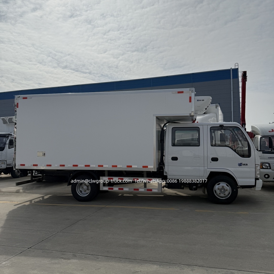 Double crew cabin isuzu 4x2 4x4 3.5tons small cold storage truck,Chengli Special Automobile Co.,Ltd,Isuzu double cabin 4x2 4x4 2tons 3.5tons cold storage refrigerated van