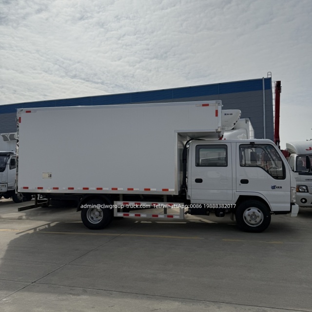Double crew cabin isuzu 4x2 4x4 3.5tons small cold storage truck,Chengli Special Automobile Co.,Ltd,Isuzu double cabin 4x2 4x4 2tons 3.5tons cold storage refrigerated van