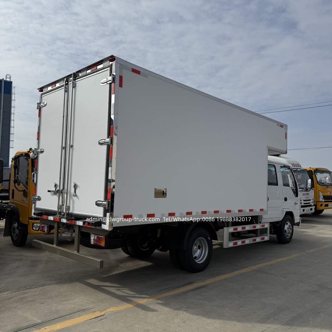 Double crew cabin isuzu 4x2 4x4 3.5tons small cold storage truck,Chengli Special Automobile Co.,Ltd,Isuzu double cabin 4x2 4x4 2tons 3.5tons cold storage refrigerated van