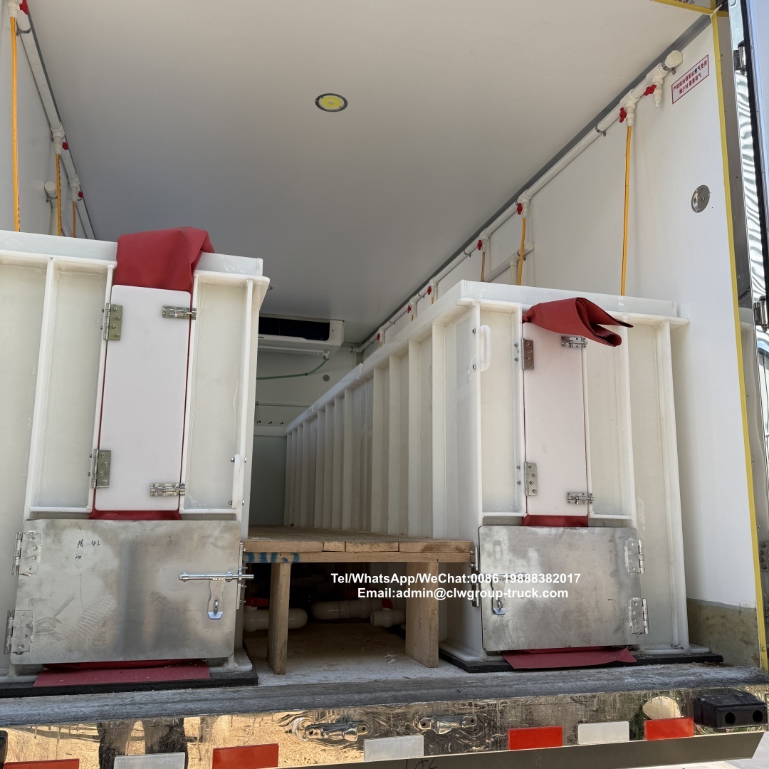 FAW 6tons 8tons live fish transport refrigerated freezer truck,Chengli Special Automobile Co.,Ltd,FAW 6tons 8 tons live fish delivery fridge refrigerated freezer cold truck