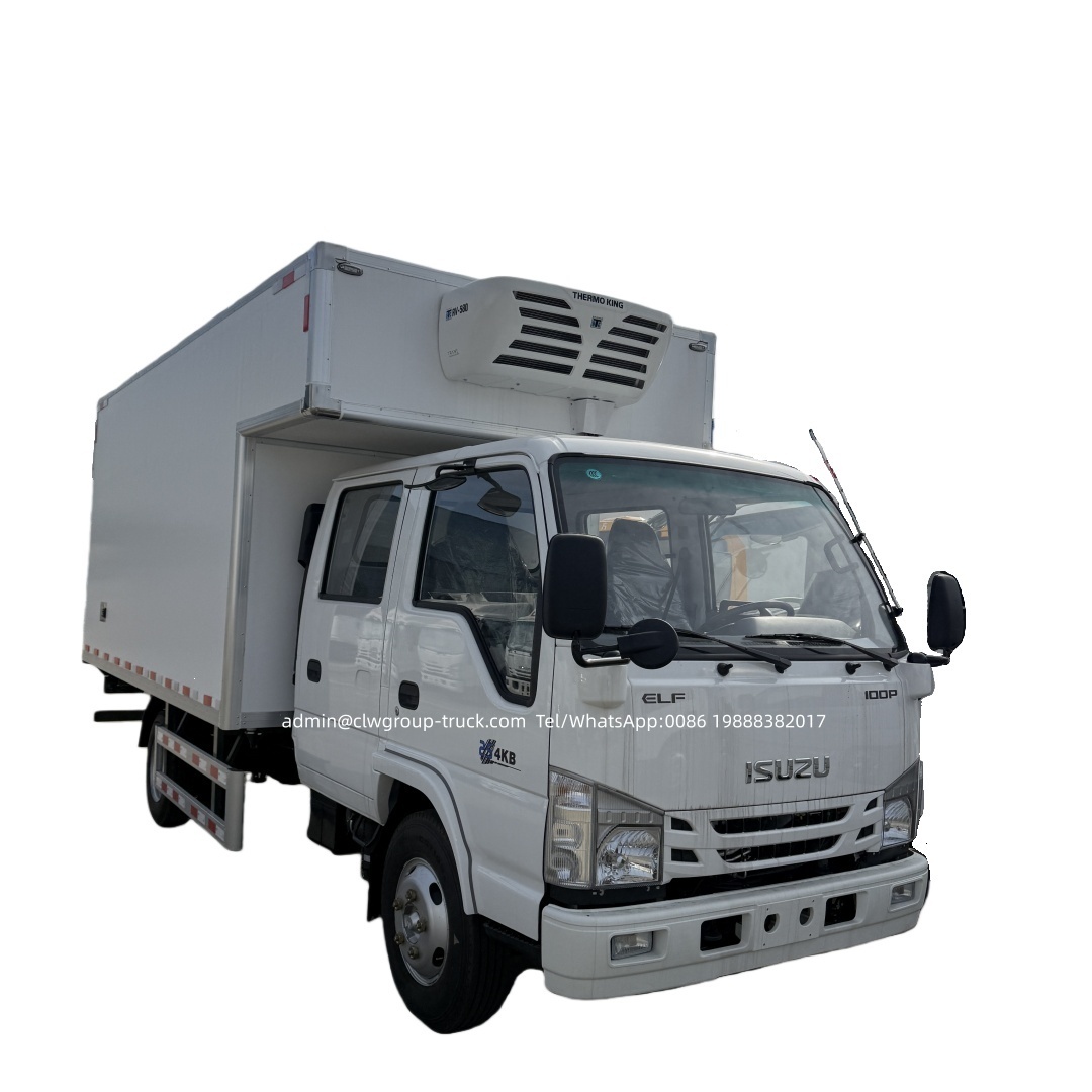 Double crew cabin isuzu 4x2 4x4 3.5tons small cold storage truck,Chengli Special Automobile Co.,Ltd,Isuzu double cabin 4x2 4x4 2tons 3.5tons cold storage refrigerated van
