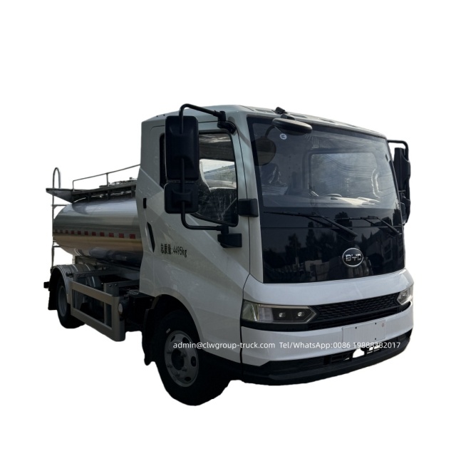 BYD 5 tons stainless steel tanker milk tank truck,Chengli Special Automobile Co.,Ltd,BYD 6 wheeler 5000litres fresh bulk milk transport devliery truck for sale