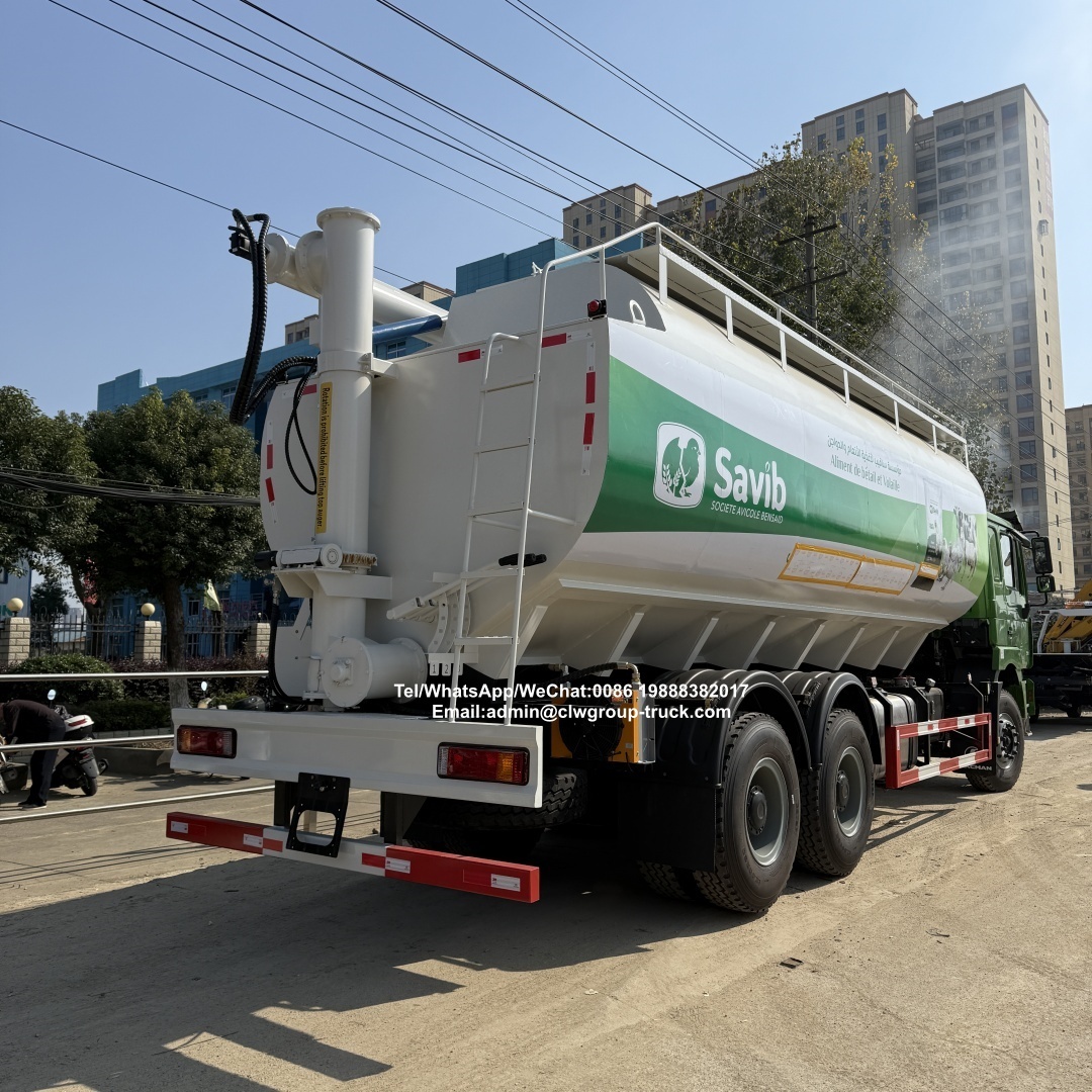 Shacman 6x4 15tons electric control grain auger livestock bulk feed delivery truck,Chengli Special Automobile Co.,Ltd,Shacman 6x4 15tons 30m3 livestock bulk feed delivery trucks for farm