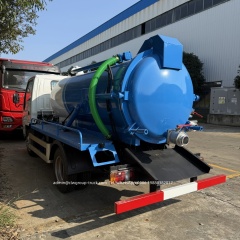 ISUZU 130hp 4000litres vacuum cleaner sewage suction truck,Chengli Special Automobile Co.,Ltd,Isuzu 4cbm drain cleaning vacuum pump sewer sucker sewage suction truck