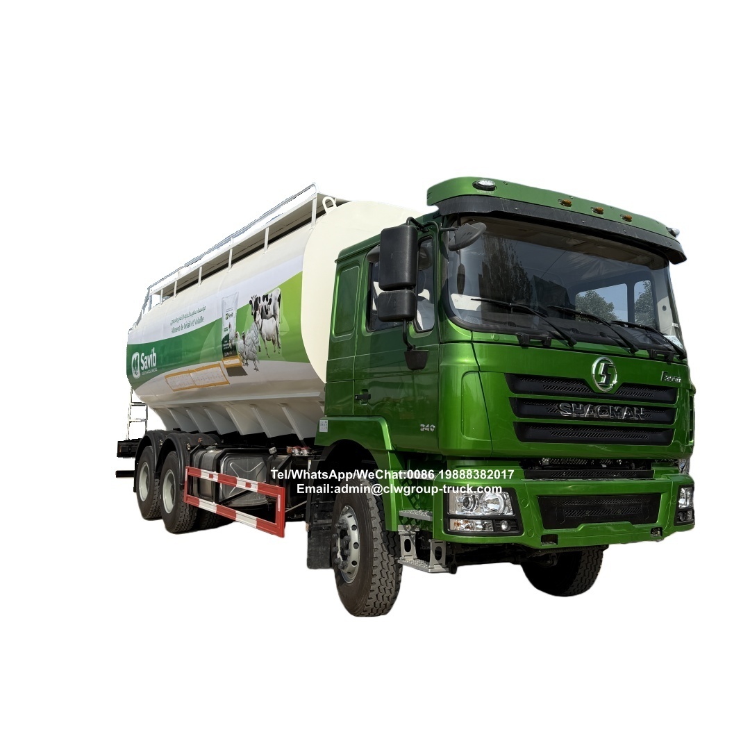 Shacman 6x4 15tons electric control grain auger livestock bulk feed delivery truck,Chengli Special Automobile Co.,Ltd,Shacman 6x4 15tons 30m3 livestock bulk feed delivery trucks for farm