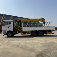 FAW JH6 6x4 truck mounted telescopic crane 8tons 10tons to Saudi Arabia,Chengli Special Automobile Co.,Ltd,FAW JH6 6X4 10 wheeler stright arm telescopic boom 10tons tipper box truck