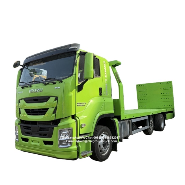 ISUZU 240HP three section segmented extended excavator flatbed tow truck,Chengli Special Automobile Co.,Ltd,ISUZU 10tons 15tons winch extended breakdown excavator flatbed tow truck