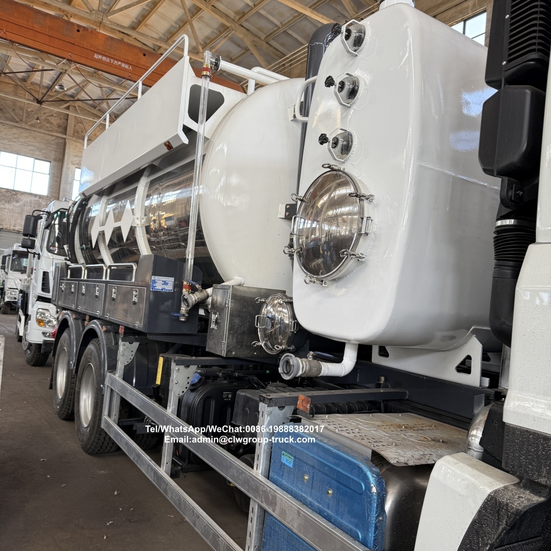 Isuzu 6x4 16m3 18m3 electric control stainless steel vacuum sewage truck,Chengli Special Automobile Co.,Ltd,Isuzu 6x4 10 wheeler 16m3 18m3 stainless steel electric control sewage truck