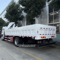 Isuzu 4x2 205hp with 5.5m tipper box dump truck mounted crane folding boom 10tons,Chengli Special Automobile Co.,Ltd,Isuzu 4x2 dump tipper box truck with folding boom crane 8tons 10tons