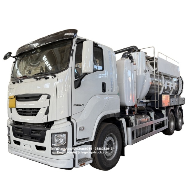 Isuzu 6x4 16m3 18m3 electric control stainless steel vacuum sewage truck,Chengli Special Automobile Co.,Ltd,Isuzu 6x4 10 wheeler 16m3 18m3 stainless steel electric control sewage truck