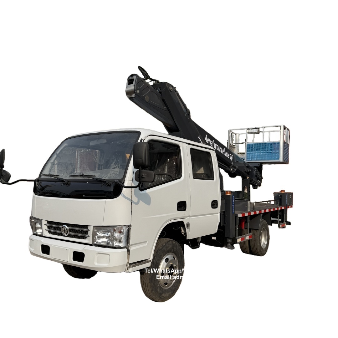 Dongfeng double cabin 16m aerial ladder lift manlift work platform truck,Chengli Special Automobile Co.,Ltd,Dongfeng double cabin 16m high operation aerial manlift work platform truck