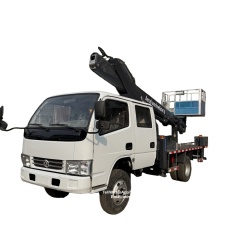 Dongfeng double cabin 16m aerial ladder lift manlift work platform truck,Chengli Special Automobile Co.,Ltd,Dongfeng double cabin 16m high operation aerial manlift work platform truck