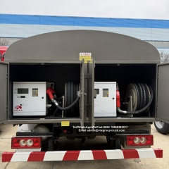Foton Aumark 5000litres fuel tanker truck with dispenser 2 compartment for diesel and gasoline,Chengli Special Automobile Co.,Ltd,Foton Aumark 5000litres fuel dispenser truck for diesel and gasoline transport
