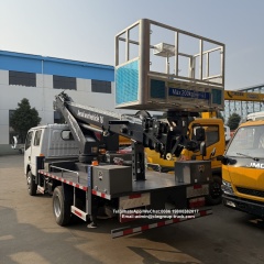 Dongfeng double cabin 16m aerial ladder lift manlift work platform truck,Chengli Special Automobile Co.,Ltd,Dongfeng double cabin 16m high operation aerial manlift work platform truck