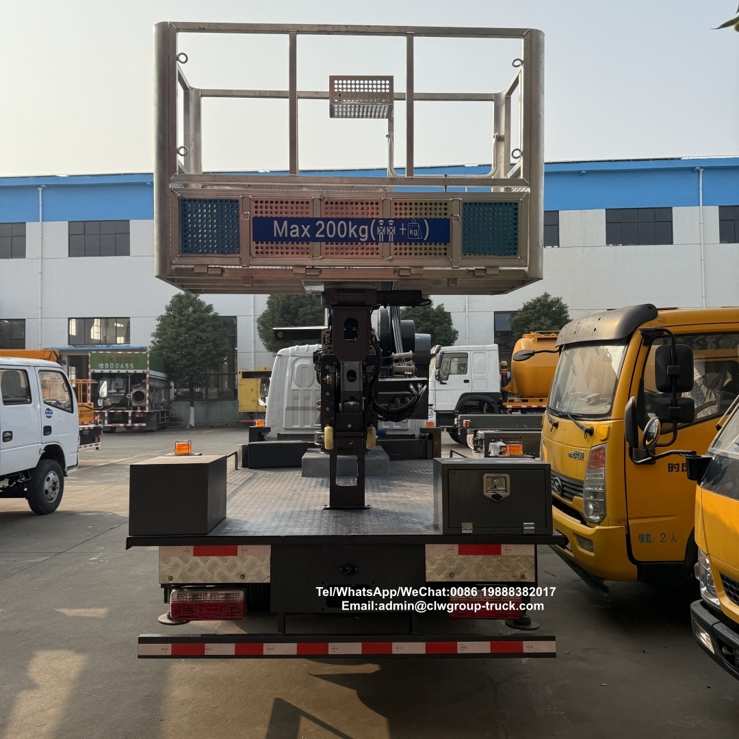 Dongfeng double cabin 16m aerial ladder lift manlift work platform truck,Chengli Special Automobile Co.,Ltd,Dongfeng double cabin 16m high operation aerial manlift work platform truck