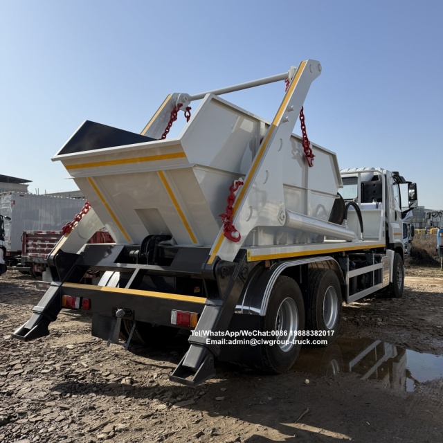 Isuzu 6x4 12m3 Skip Garbage Truck Swing Removable Arm Garbage Collection Container Lift Truck,Chengli Special Automobile Co.,Ltd,Isuzu 6x4 10 wheeler 12m3 14m3 hydraulic arm swing arm garbage collection truck