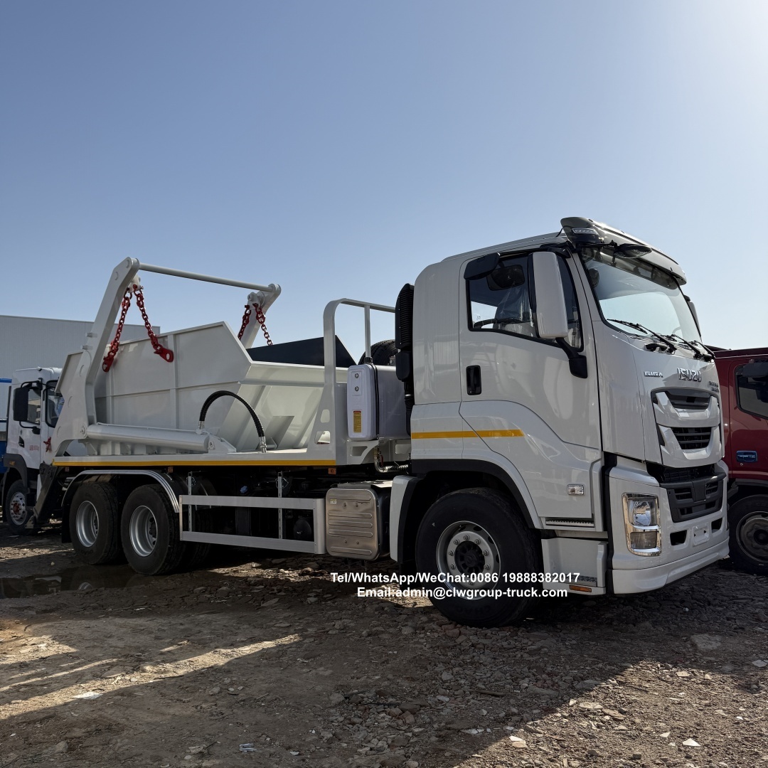 Isuzu 6x4 12m3 Skip Garbage Truck Swing Removable Arm Garbage Collection Container Lift Truck,Chengli Special Automobile Co.,Ltd,Isuzu 6x4 10 wheeler 12m3 14m3 hydraulic arm swing arm garbage collection truck