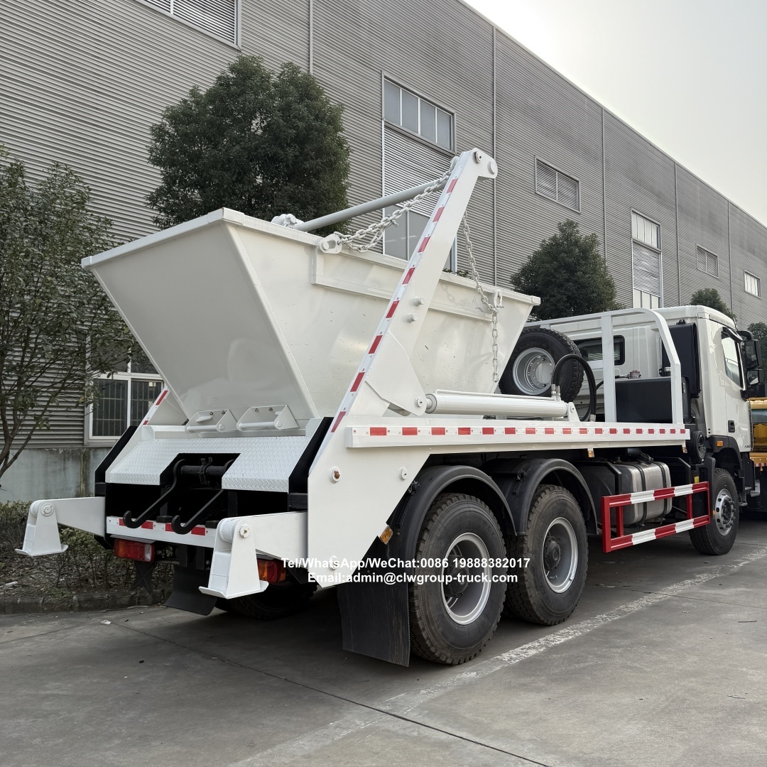 Foton 6x4 10-12cbm Swing Arm Garbage Truck Skip Loader Dumpster Roll-off Refuse Garbage Vehicle,Chengli Special Automobile Co.,Ltd,Foton 6x4 10 wheeler 12cbm 14cbm roll on roll off skip loader garbage vehicle
