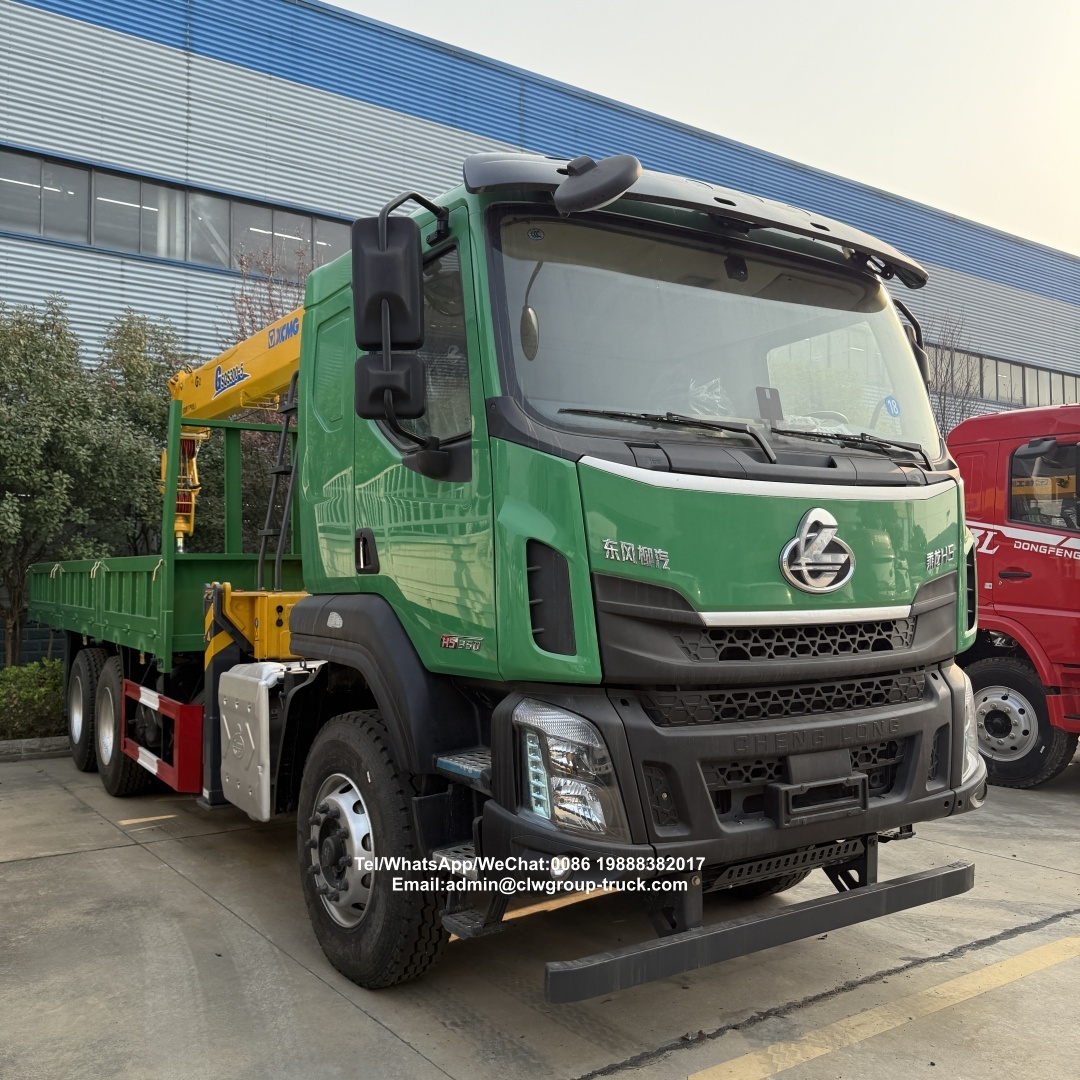 Dongfeng Liuqi Chenglong 6X4 truck-mounted lifting transport truck with SQS300-5 XCMG 12-ton straight arm crane,Chengli Special Automobile Co.,Ltd,Dongfeng Liuqi 6X4 lifting telescopic boom xcmg 12tons straight arm crane truck