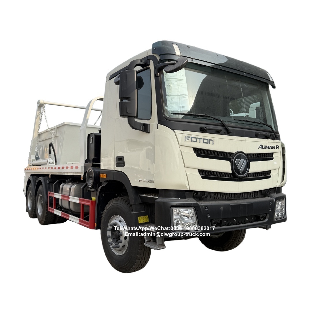Foton 6x4 10-12cbm Swing Arm Garbage Truck Skip Loader Dumpster Roll-off Refuse Garbage Vehicle,Chengli Special Automobile Co.,Ltd,Foton 6x4 10 wheeler 12cbm 14cbm roll on roll off skip loader garbage vehicle