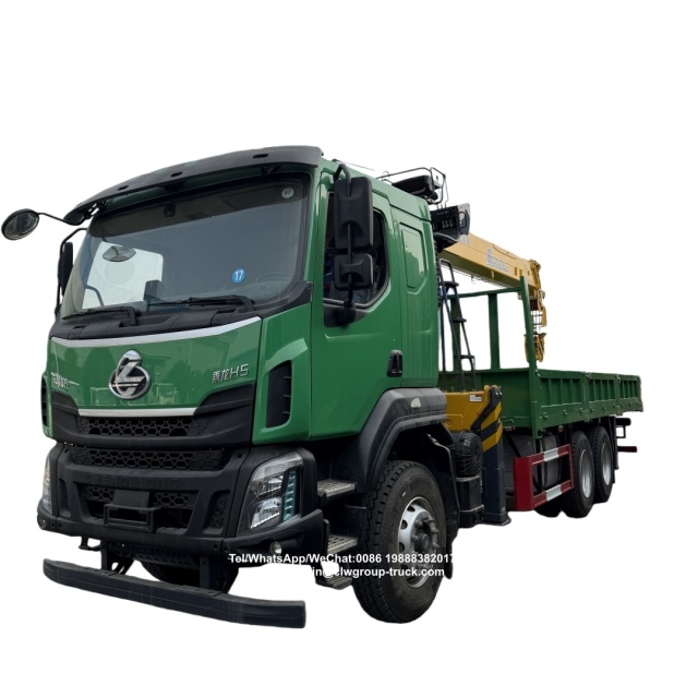 Dongfeng Liuqi Chenglong 6X4 truck-mounted lifting transport truck with SQS300-5 XCMG 12-ton straight arm crane,Chengli Special Automobile Co.,Ltd,Dongfeng Liuqi 6X4 lifting telescopic boom xcmg 12tons straight arm crane truck
