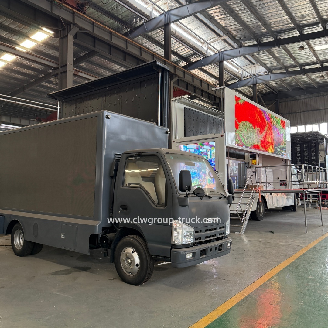 Isuzu hydraulic lift outdoor led screen p4 billboard display mobile stage truck,Chengli Special Automobile Co.,Ltd,Isuzu hydraulic lift led led truck screen outdoor publicity screen truck
