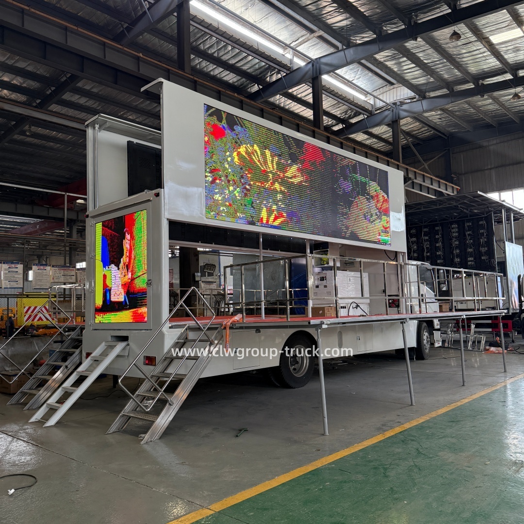 Isuzu hydraulic lifting mobile live broadcast digital signage led truck with stage,Chengli Special Automobile Co.,Ltd,Isuzu hydraulic lifting mobile live broadcast digital signage led truck with stage