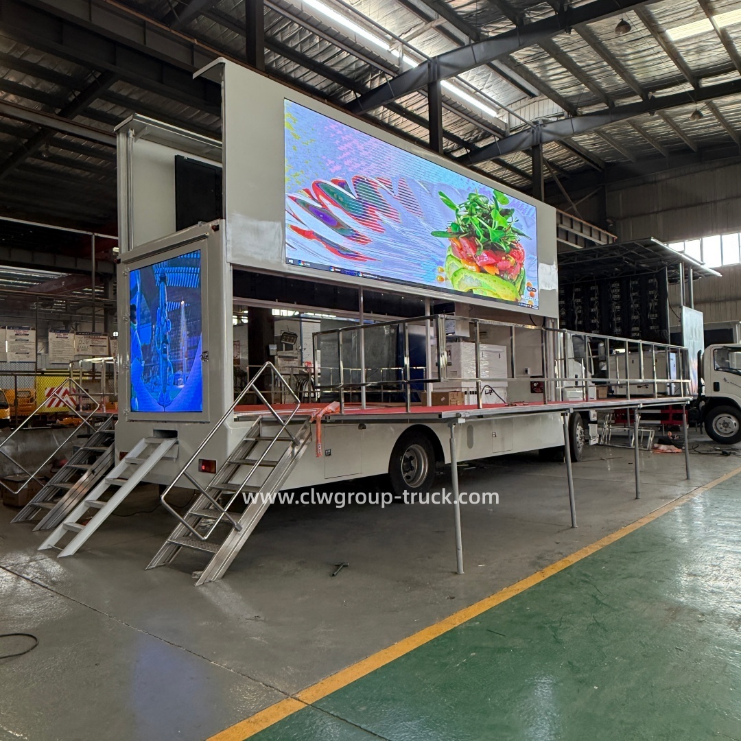 Isuzu hydraulic lift outdoor led screen p4 billboard display mobile stage truck,Chengli Special Automobile Co.,Ltd,Isuzu hydraulic lift led led truck screen outdoor publicity screen truck