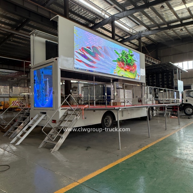 Isuzu hydraulic lift outdoor led screen p4 billboard display mobile stage truck,Chengli Special Automobile Co.,Ltd,Isuzu hydraulic lift led led truck screen outdoor publicity screen truck