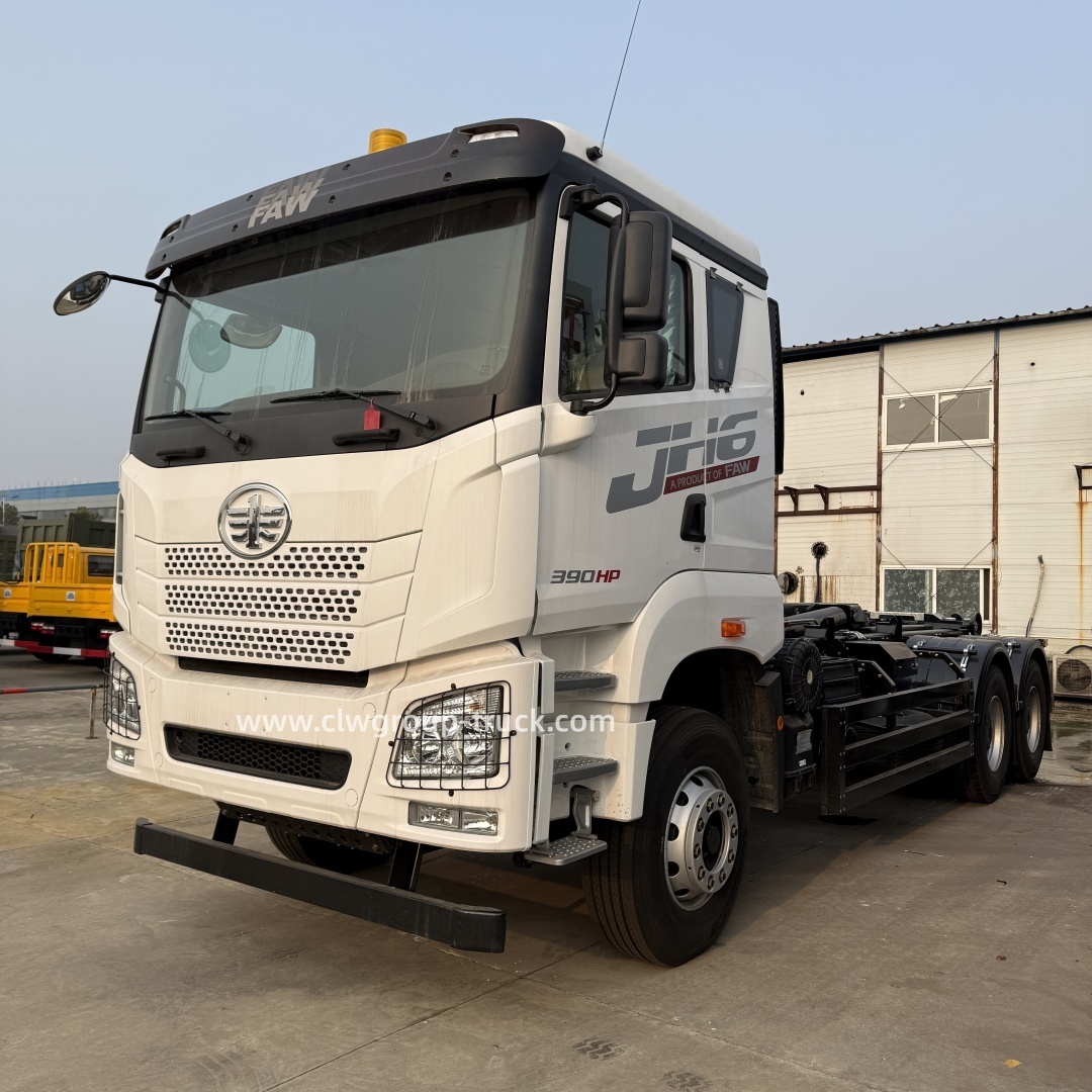 FAW 6X4 Hook Lift arm roll Garbage Transport Rubbish collection truck,Chengli Special Automobile Co.,Ltd,FAW 6X4 Hook Lift arm roll Garbage Transport Rubbish collection truck