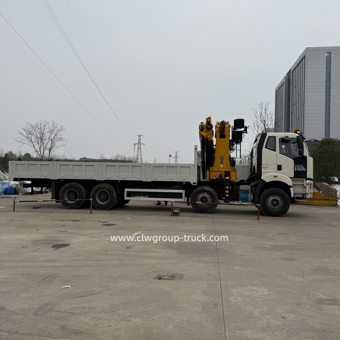 FAW 8X4 20tons 25tons Knuckle Arm Crane Mounted Boom Truck Lorry,Chengli Special Automobile Co.,Ltd,FAW 8X4 20tons 25tons Knuckle Arm Crane Mounted Boom Truck Lorry
