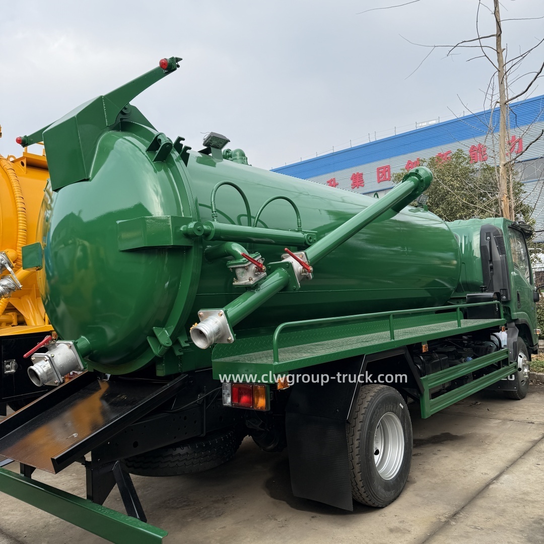 ISUZU KV600 Vacuum Sewage Suction Pump for Waste Sewage Extraction truck,Chengli Special Automobile Co.,Ltd,Isuzu kv600 160hp 8000litres waste extractrion dredging cleaning truck