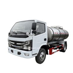 CLW Yunnei engine 90hp 5000litres 4X2 Stainless Steel Fresh Milk Tanker Transport Truck,Chengli Special Automobile Co.,Ltd,CLW Yunnei 90hp 5000litres Stainless Steel Fresh Milk Tanker Transport Truck