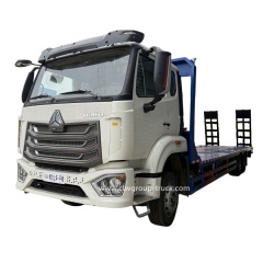 Sinotruk howo NX 371hp 20tons Lowbed Machinery flatbed transport truck,Chengli Special Automobile Co.,Ltd,Sinotruk howo NX lowboy machinery transport lowbed cargo truck 20tons