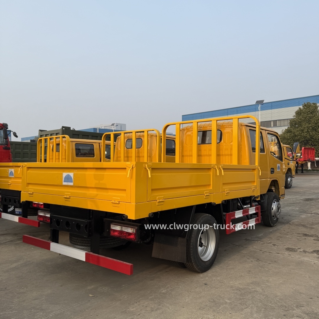 CLW double cabin 3 tons troop transport stake body cargo lorry,Chengli Special Automobile Co.,Ltd,CLW double cabin 4x2 3 tons 4 tons small stake body troop transport lorry