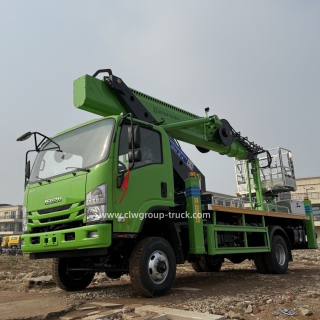 Isuzu 4x2 4x4 all wheel drive hydraulic beam lifter mobile elevator man lift truck,Chengli Special Automobile Co.,Ltd,Isuzu 4x2 4x4 hydraulic ladder beam lifter mobile elevator aerial truck 33m