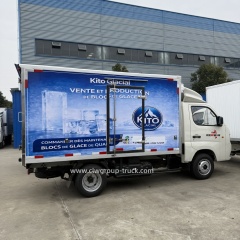 Foton mini Refrigerator Van Freezer Seafood Meat Vegetable Transport truck,Chengli Special Automobile Co.,Ltd,Foton mini gasoline 1.5tons 2 tons frozen insulation body ice cream freezer van