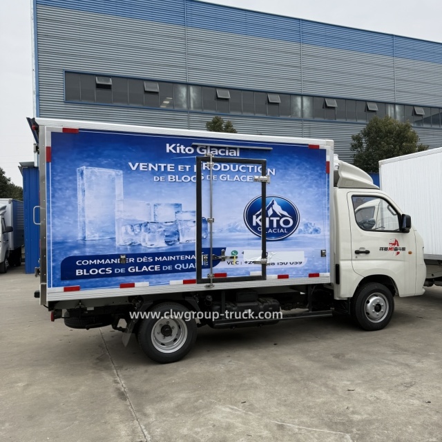 Foton mini Refrigerator Van Freezer Seafood Meat Vegetable Transport truck,Chengli Special Automobile Co.,Ltd,Foton mini gasoline 1.5tons 2 tons frozen insulation body ice cream freezer van