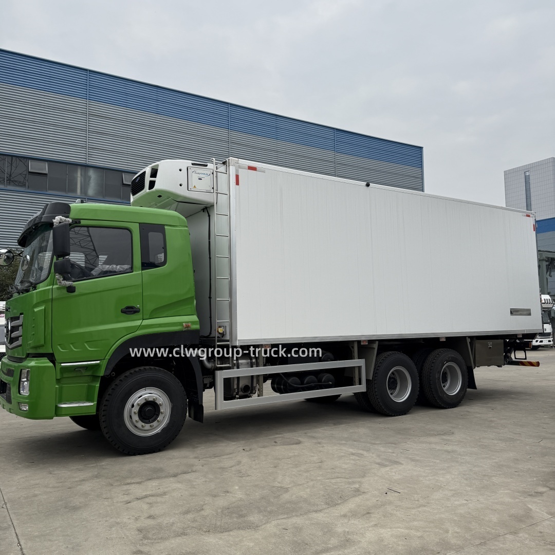 CLW 6x4 20tons cooling box frozen goods insulation fresh vegetables refrigerator truck,Chengli Special Automobile Co.,Ltd,CLW 6x4 20tons cold insualtion van cooling box cargo refrigerated truck
