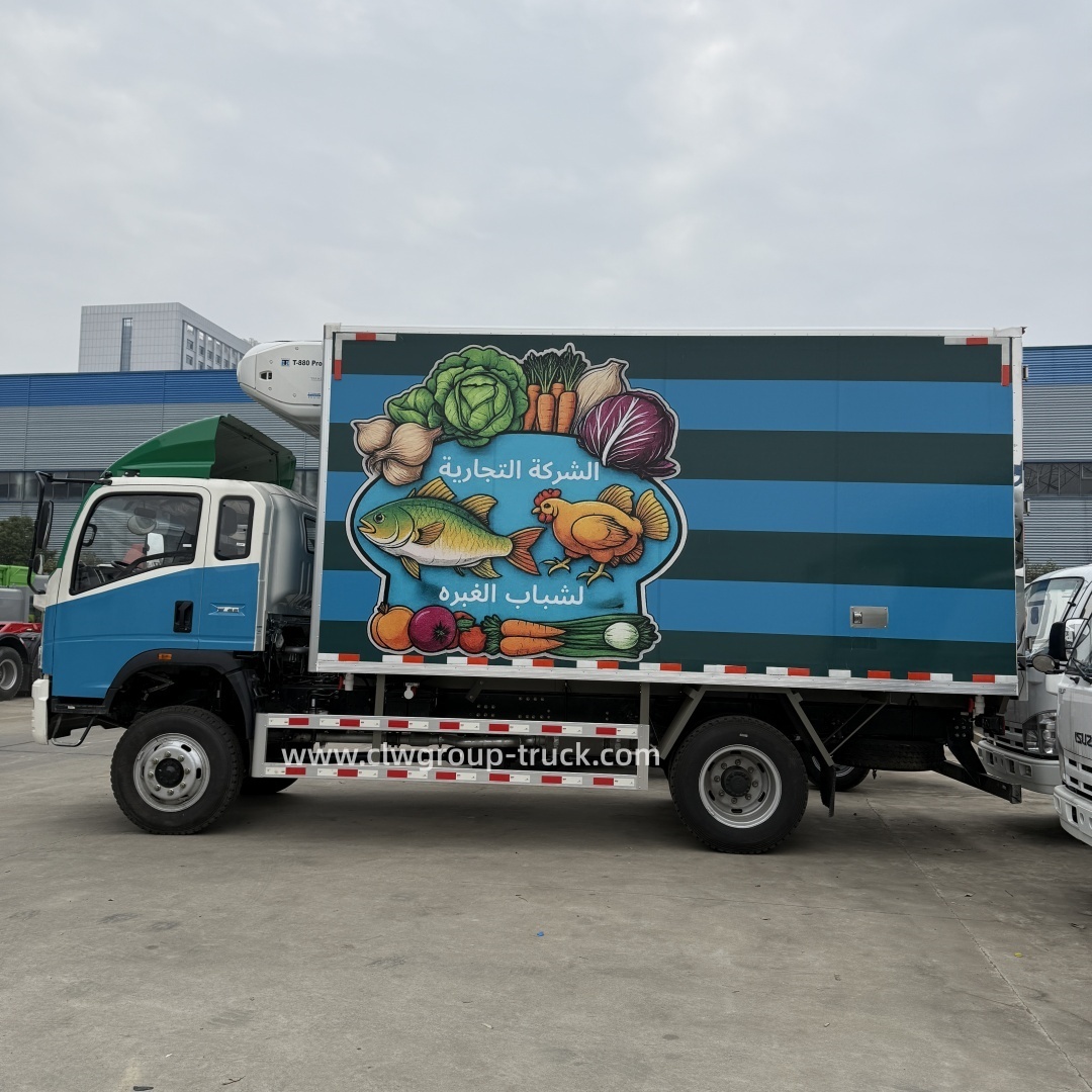 Sinotruk 4x2 4x4 off road 10tons cold chain logistics box fish transport truck,Chengli Special Automobile Co.,Ltd,Sinotruk 4x2 4x4 10tons 12tons cooling box cold chain transport freezer truck