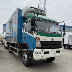 Sinotruk 4x2 4x4 off road 10tons cold chain logistics box fish transport truck,Chengli Special Automobile Co.,Ltd,Sinotruk 4x2 4x4 10tons 12tons cooling box cold chain transport freezer truck